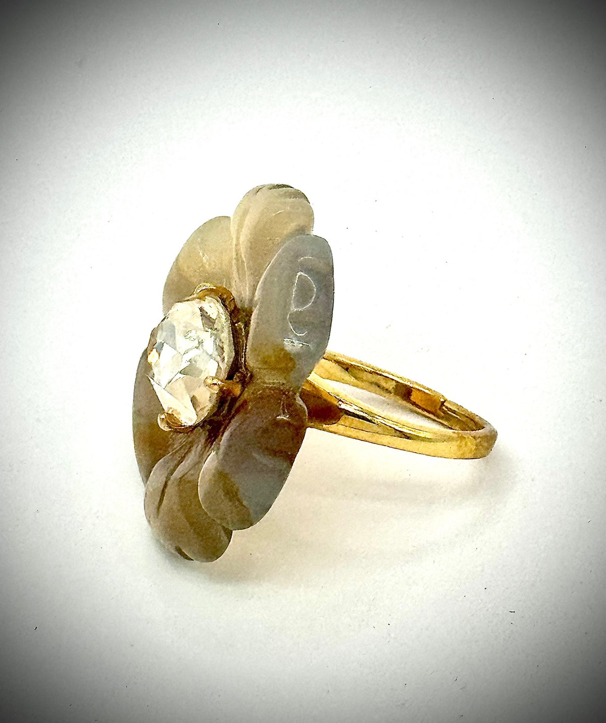 anthropologie pear shape cocktail ring